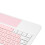 Mini tastiera wireless da 200 mAh bianco-rosa per iOS 3
