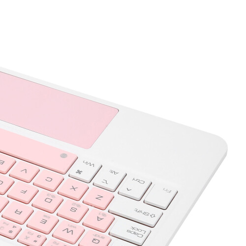 Mini tastiera wireless da 200 mAh bianco-rosa per iOS 2