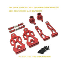 For Scy 1/16 R/c Car Parts & Accessories Metal Upgrade & Modification Front Vehicle Wear Parts--Red