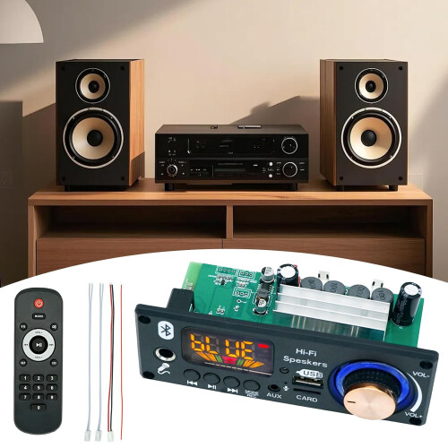 Audio Control Module MP3 Decoding Board 2x80W Decoding Chip For Car Broadcast Recording Function FM Radio 1
