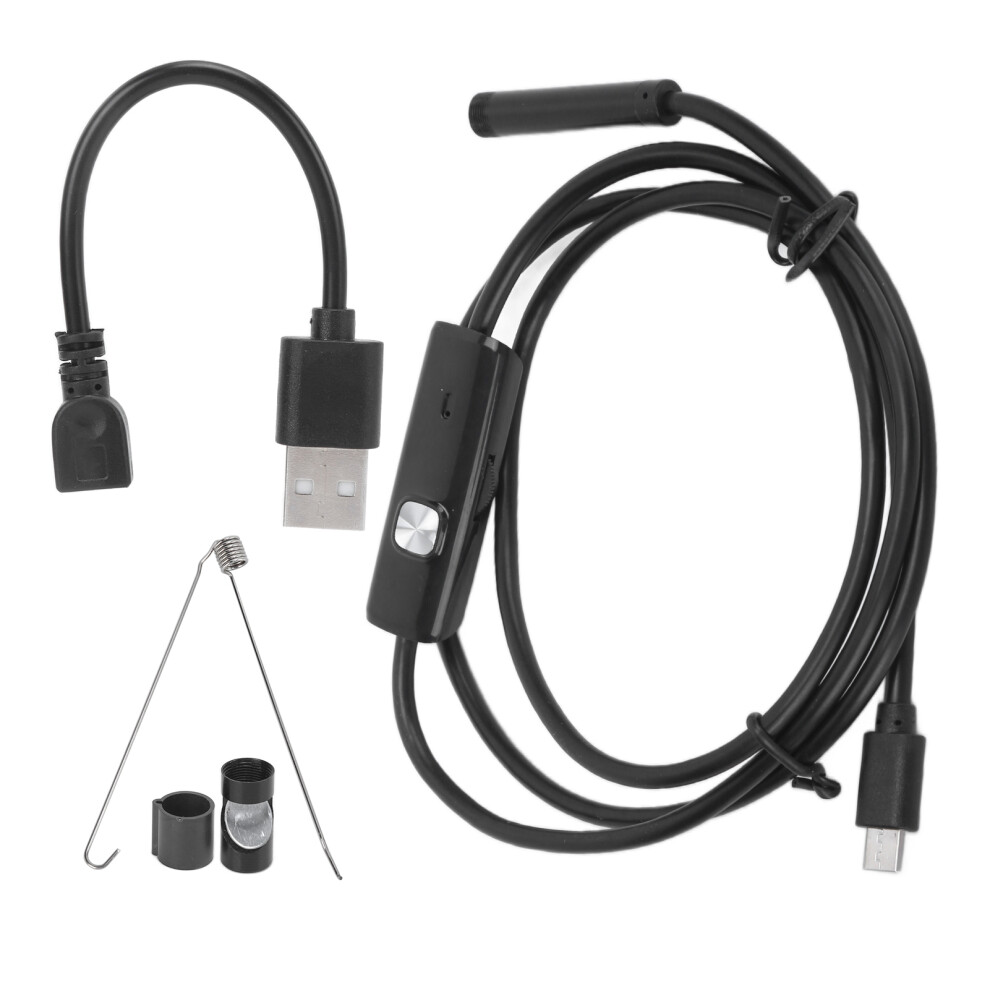 Usb Snake Inspection Camera Type-C Borescope Ip67 Waterproof Hd Camera With Adjustable Led Lighting For Pipeline Inspection Industrial Use 9358999935942