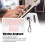 Mini tastiera wireless da 200 mAh bianco-rosa per iOS 9