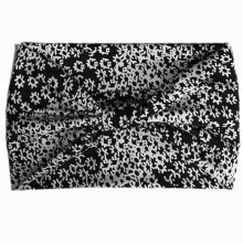 Rutschfeste, dehnbare Bandana-Stirnbänder für Damen, breite Stirnbänder mit Leopardenmuster, Boho-Stirnband aus Baumwoll-Spandex-Mischgewebe für