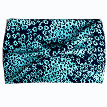 Bentiță cu design de nod răsucit pentru femei, bandă elastică cu margine largă, material moale, bentițe elastice cu model de imprimeu leopard,