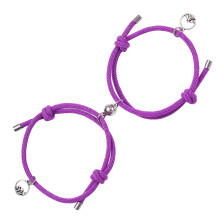 Justerbare magnetiske pararmbånd, førsteklasses legerings-hjertedesign, matchende armbånd til par med gensidig tiltrækningsfunktion, ideel H