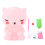 Φωτιστικό σιλικόνης Kawaii για υπνοδωμάτιο, LED με αισθητήρα αφής, νυχτερινό φως με 1