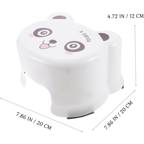 Antiskid Bathroom Stool Thickened Plastic NonSlip Potty Training Sink Reach White 1
