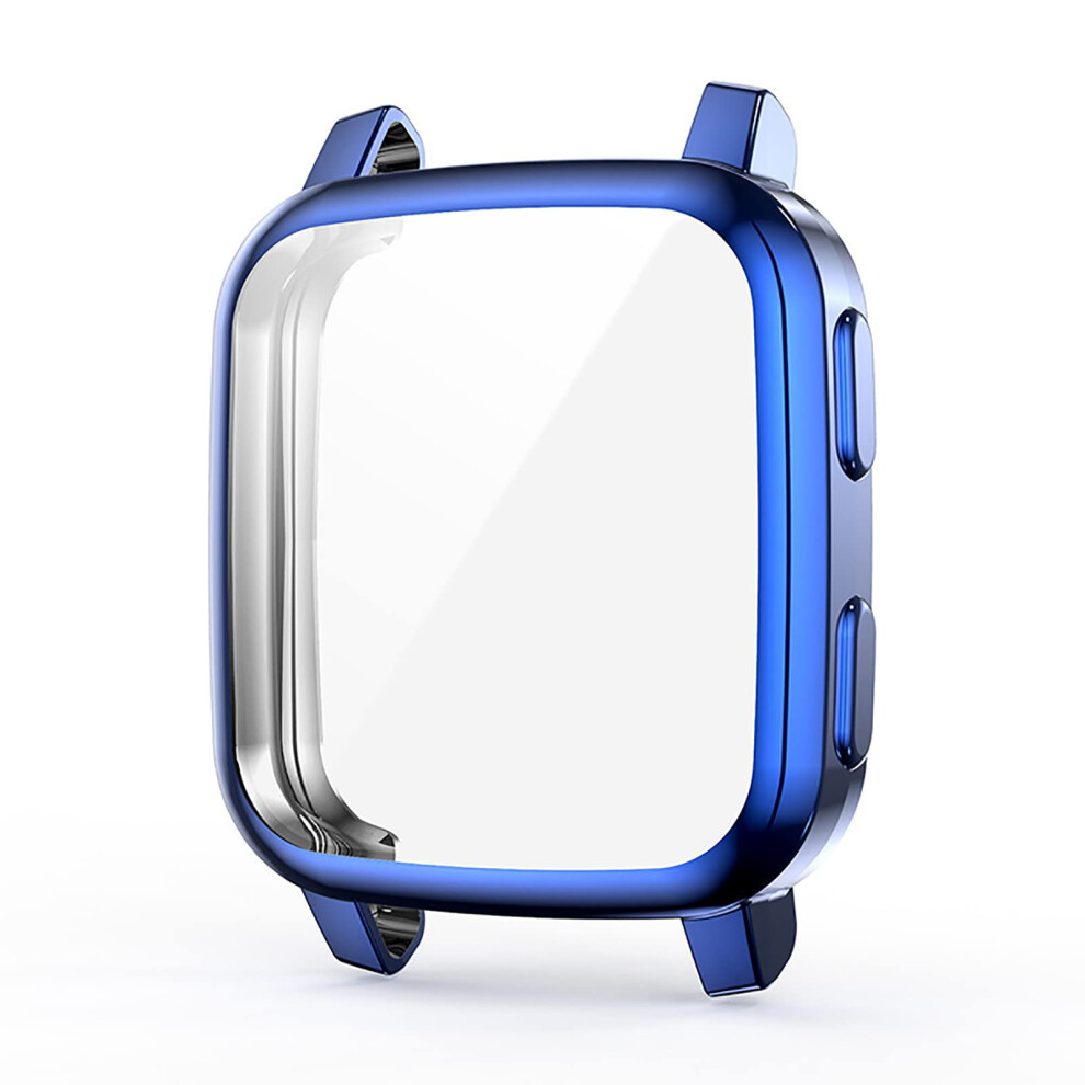 Plated Tpu Screen Protector Case Scratch Resistant Soft Bumper Shield For Venu Sq 2 Blue 9347817771626
