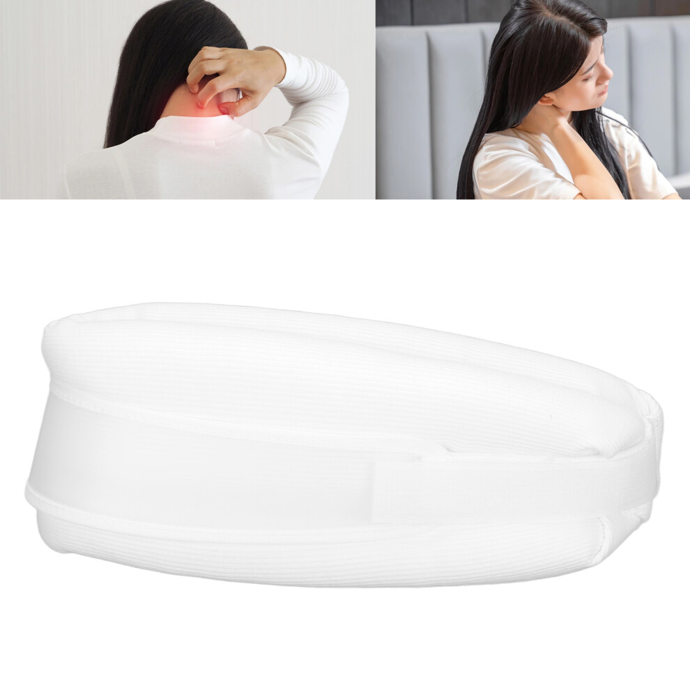 White Soft Neck Brace Cervical Traction Support for Neck Pain & Pressure