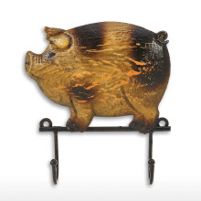 Porta-chaves com ganchos para parede, ganchos de metal em formato de urso para casacos, decoração de parede com tema animal, cabides versáteis