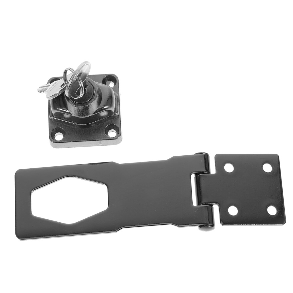 Heavy Duty Shed Hasp Latch Barn Door Lock With Hidden Screw Design For Cabinets And Gates 9347817766684