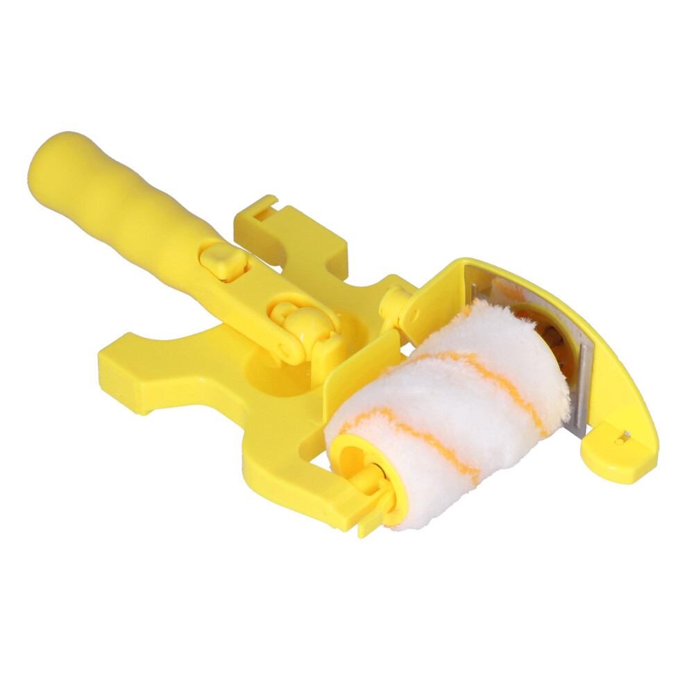 Multifunctional Paint Edger Roller Brush Kit Â White + Yellow, 168Mm Handle 7691377229380