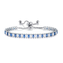 Verstellbares Schiebearmband für Damen, Tennisarmband mit Zirkonia und hypoallergenem Material, elegante Geschenkverpackung für Geburtstage und