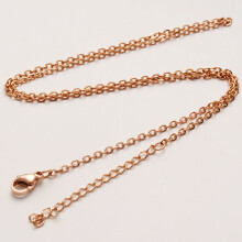 Chaîne à maillons en forme de O pour la création de bijoux, chaîne flexible pour collier, acier inoxydable plaqué or résistant à la rouille,