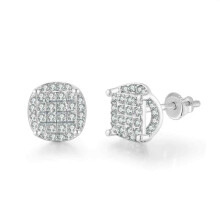 Gold Plated Stud Earrings For Unisex Wear, Hypoallergenic Earrings Versatile And Fashionable Earring Elegant Cubic Zirconia Earrings, Comfortable Earr