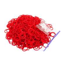 Soft Stretchy Rubber Bands for Hair and Crafts, No-Damage Elastic Ties with S-Clips, Reusuable Packaging Storage Pouch, Creative Imagination Activity