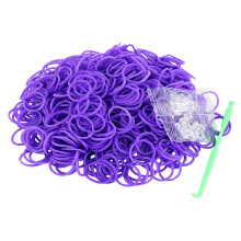 Soft Stretchy Rubber Bands for Hair and Crafts, No-Damage Elastic Ties with S-Clips, Reusuable Packaging Storage Pouch, Creative Imagination Activity