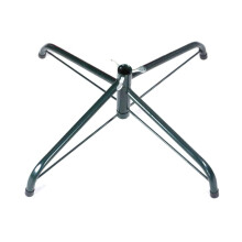 Artificial Christmas Tree Stand Heavy Duty 45cm Wrought Iron Collapsible Metal Pole Holder for Xmas Decorations