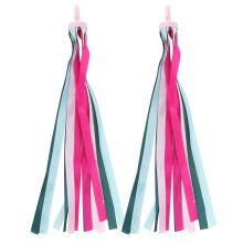 Tassel Ribbons for Bicycles Kids Scooters Decorative Handlebar Streamers Adorable and Colorful Wind Resistant Easy to Install Durable Material (2PCS)
