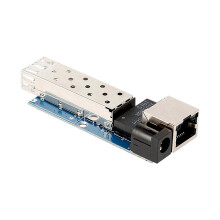 (1 pack) Gigabit Ethernet Fiber Opticals Converters Supporting SFPs Module and PCB Metal Base Design Multicolor