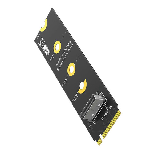 (B) Efficient NVME M.2 to SFF 8612 2280 Adapter Supporting PCIe4.0 Fast Data Transfer and System Boost Multicolor