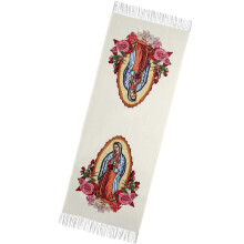 (Beige) Fashionable Motif Scarf Cashmere Neck Wrap Soft Acrylic Fabric Comfort Cold Climate Approved  White