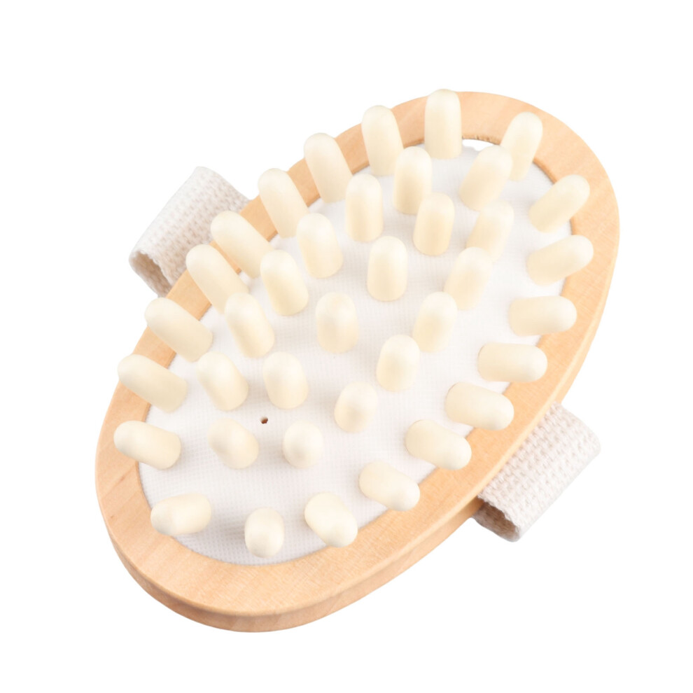 Eco-Friendly Bamboo Spa Brush - Body Massage and Scrubber Tool for Travel