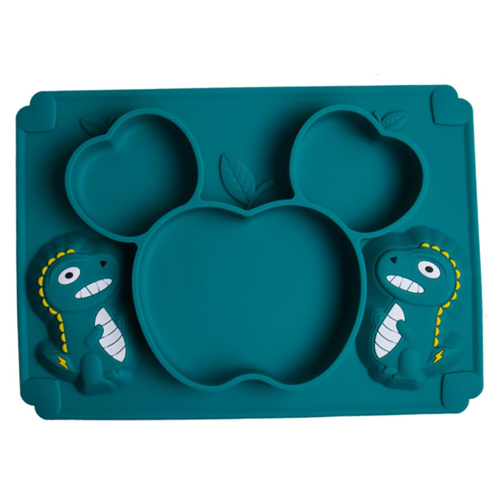 Silicone Suction Baby Plate with Divided Sections, NonSlip Microwave and Refrigerator Safe