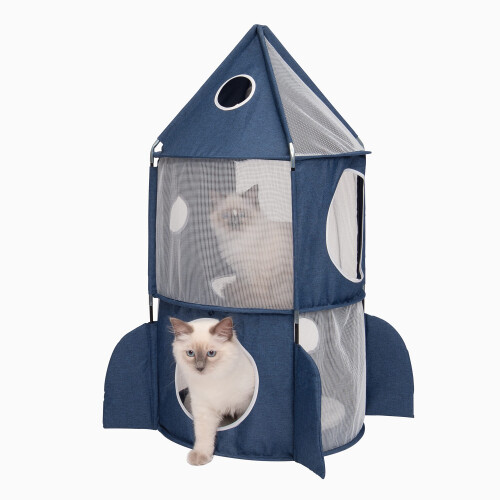 Catit Catit Vesper Rocket Ship Blue 1