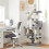 FEANDREA FEANDREA Cat Tree, Cat Condo with Hammock, Perch, Cat Tower, Light Grey PCT86W 4