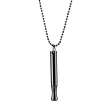 Vaporless Inhaler Design For Fidget Relief, Mindful Breathing Necklace With Stainless Steel Finish And Adjustable Airflow, Unisex Anxiety Relief Tool