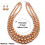 Conjunto de colar statement com pérolas artificiais, colar de pérolas grandes e robustas, elegante e sofisticado, com pérolas simuladas e design 1