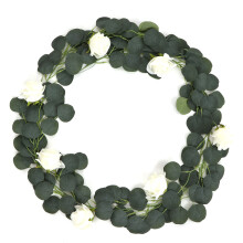 Bröllopsbågsdekoration Girland Konstgjord Rosblomma Inomhus Utomhusdekor Vintage Falsk Blomma Handgjord Produkt Romantisk Atmosfär Realistisk