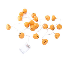 Luzes de Halloween LED em formato de abóbora, alimentadas por bateria, com 8 modos, controle remoto, à prova d'água, para decoração de festas de