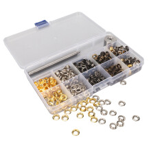 Fabric Grommets Kit With Setting Tools, Grommet Kit Multi Purpose And Durable Copper Material For Canvas Tents Shoes Diy Leather Craft Projects