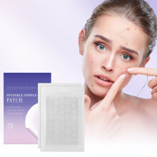 Natural Material Acne Patches, Hydrocolloid Spot Treatment For Zits Blemishes, Easy To Use Invisible Day Night Pimple Patch With Lightweight And