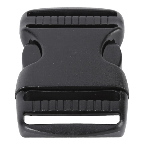 5X Plastic Dual Adjustable Buckles for Backpack Straps 38mm Black Replacement 1