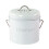 Garden Kitchen Compost Bin Food Wastes Compost Bucket-White 1