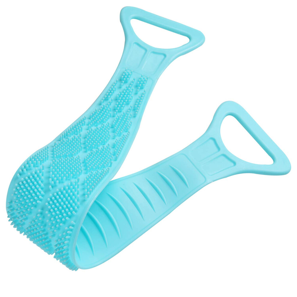 Ergonomic Design Exfoliating Body Scrubber with Soft Micro Bristles, 69 Cm Long Dual Sided Textures for Varied Thickness, Promote Metabolism and Impr