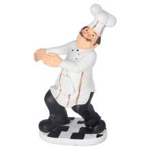 Sculpture de chef en résine, décoration de table, chef français de collection avec fonction de rangement, chef de bistro français, adorable chef