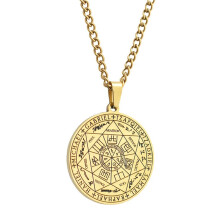 Talizmán medál spirituális viselethez, hét arkangyal védelmi amulett rozsdamentes acél medál hipoallergén tartós ékszerek mindennapi