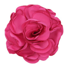 Prachtige handgemaakte broche, stoffen bloemen van gladde zijdesatijn, vintage bloemenbroche van lichtgewicht materiaal, hoogwaardige reversspeld,