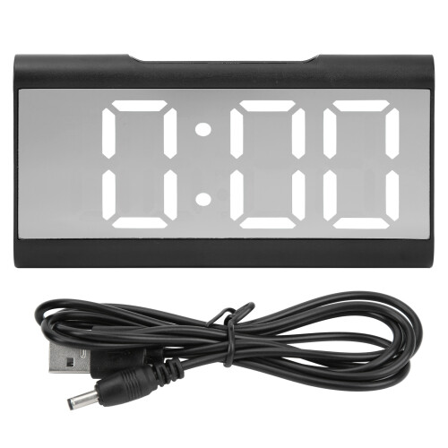 Modern Digital Alarm Clock With Dimmable LED Display Repeating Snooze Function Date Display Work Rest Mode And Battery Backup For Home Office Or Bedro