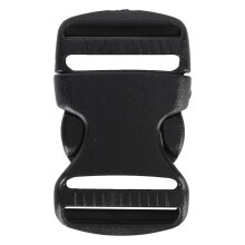 Schwarze Plastik-Schnellverschluss-Schnallen 20 mm, 5 Stück für Rucksackgurte, DIY-Reparatur