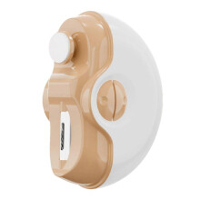 (Yellow) 2 In 1 Rechargeable Electric Grinding Polishing Tool USB Rechargeable Safety Fingernail Trimmer for Daily Use