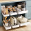 SOLEDI 3 Pack Pull Out Cabinet Organizer, Pull Out Drawer for Kitchen Cupboard, No Punch for Kitchen Cabinets, Bathroom Cabinet Organizer, Pantry, 1