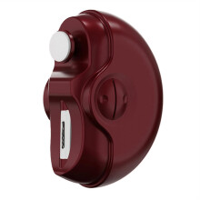 (Red) 2 In 1 Rechargeable Electric Grinding Polishing Tool USB Rechargeable Safety Fingernail Trimmer for Daily Use