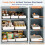 SOLEDI 3 Pack Pull Out Cabinet Organizer, Pull Out Drawer for Kitchen Cupboard, No Punch for Kitchen Cabinets, Bathroom Cabinet Organizer, Pantry, 3
