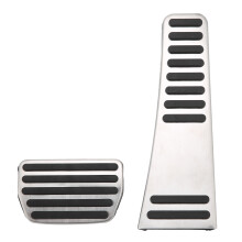 Accessorio per auto Volvo, set di poggiapiedi modificato con design antiscivolo in acciaio inossidabile e gomma per una guida migliorata.