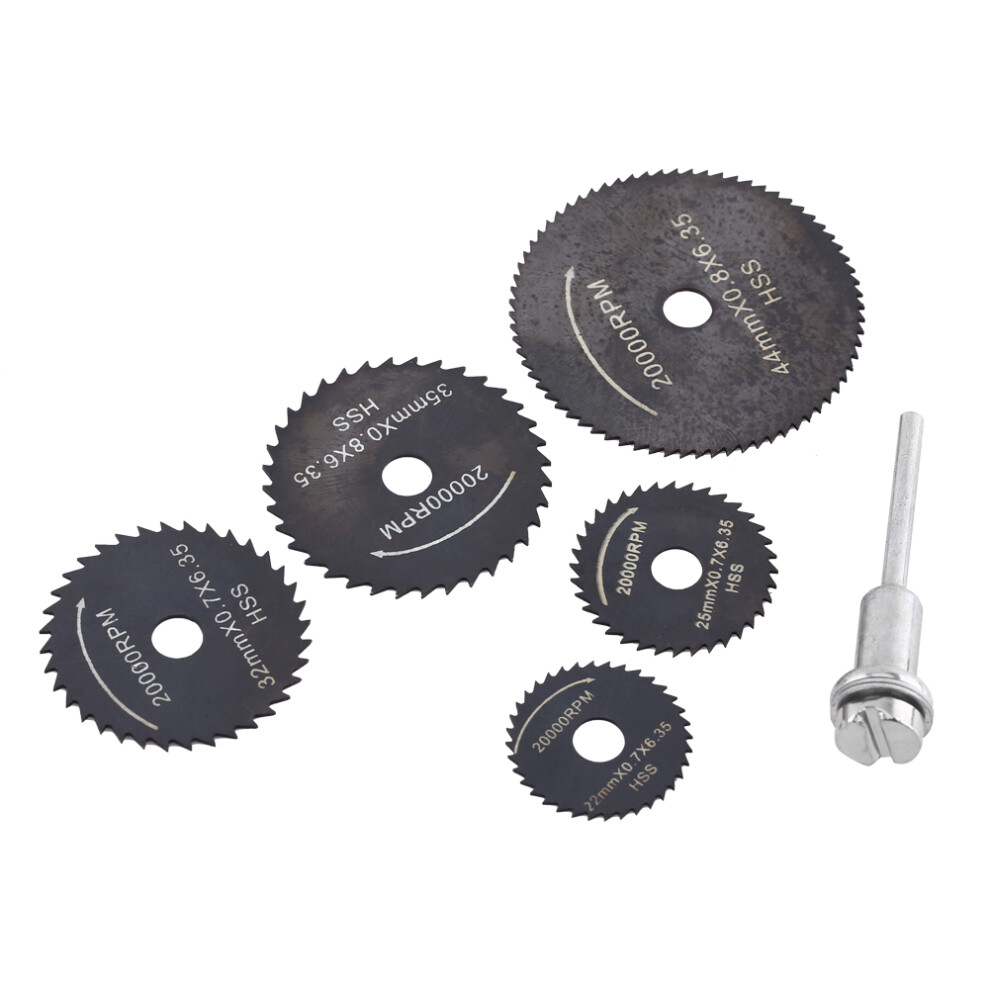 Rotary Circular Saw Blades for Dremel Tools, HSS High-Speed Steel Cutting Discs Set with Nitride Coating, Durable Cutting Blade Fast Cutting Rotary